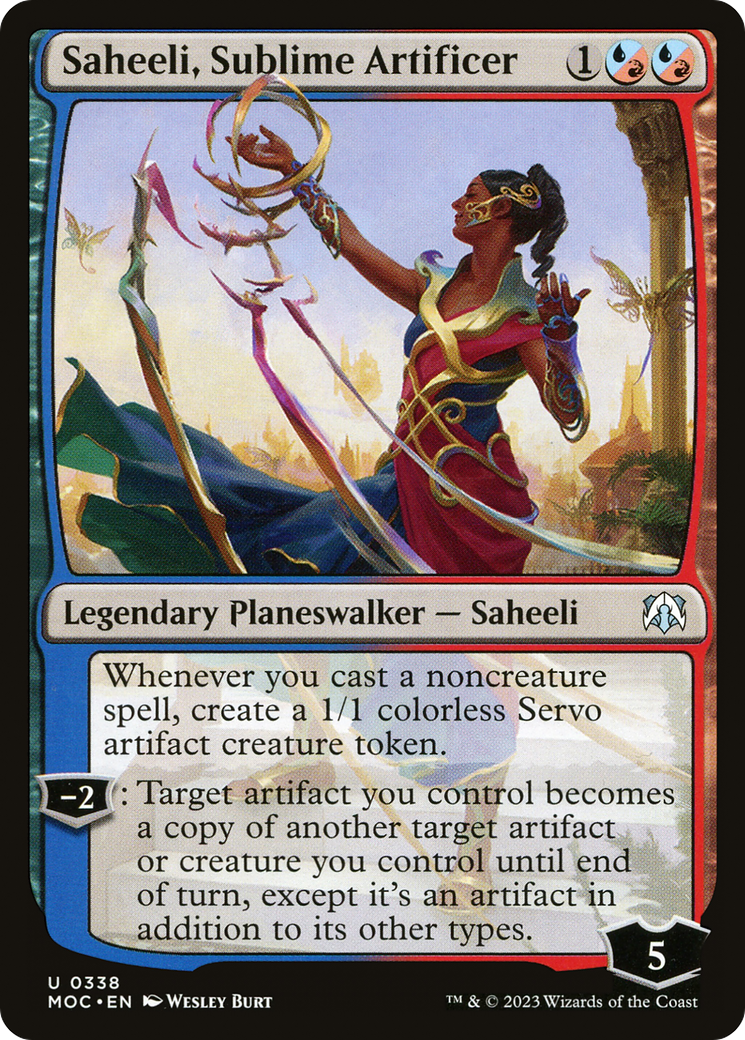 Saheeli, Sublime Artificer [March of the Machine Commander] | Card Citadel