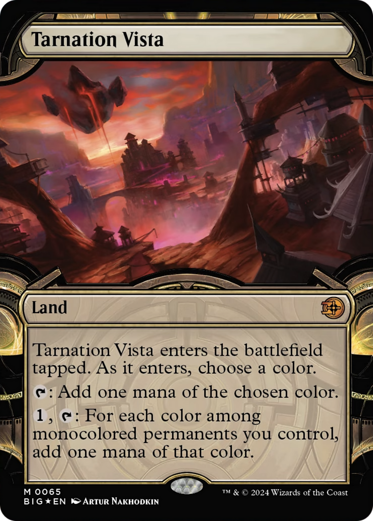 Tarnation Vista (Showcase) (Raised Foil) [Outlaws of Thunder Junction: The Big Score] | Card Citadel