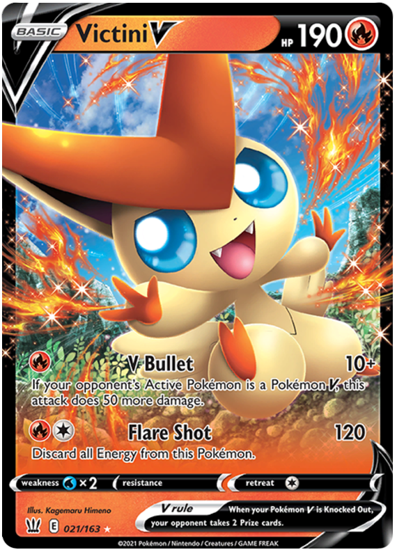 Victini V (021/163) [Sword & Shield: Battle Styles] | Card Citadel