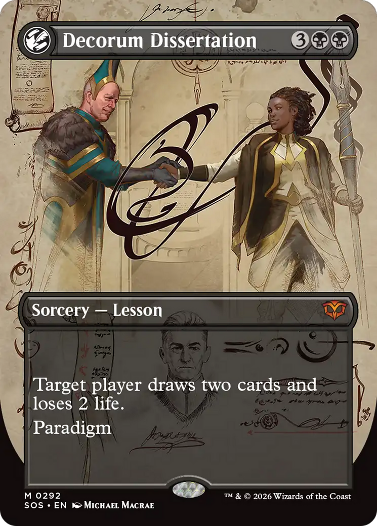 Decorum Dissertation (Borderless) [Secrets of Strixhaven] | Card Citadel