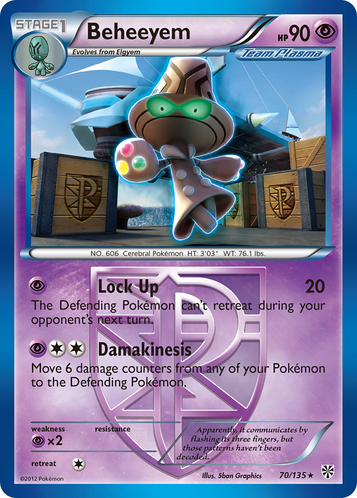 Beheeyem (70/135) [Black & White: Plasma Storm] | Card Citadel