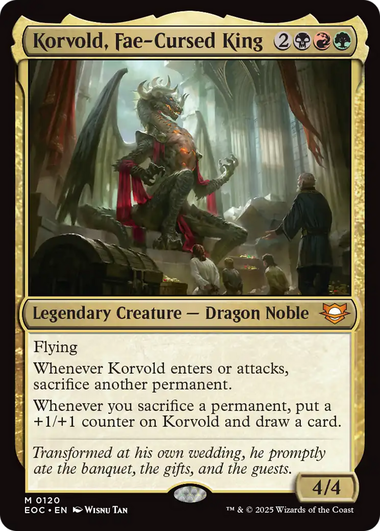 Korvold, Fae-Cursed King [Edge of Eternities Commander] | Card Citadel