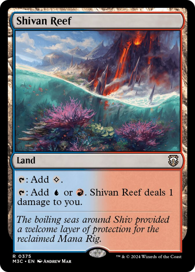 Shivan Reef (Ripple Foil) [Modern Horizons 3 Commander] | Card Citadel