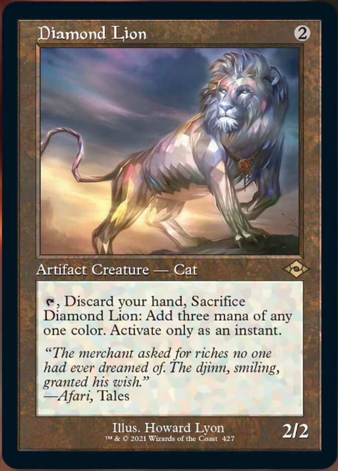 Diamond Lion (Retro Foil Etched) [Modern Horizons 2] | Card Citadel