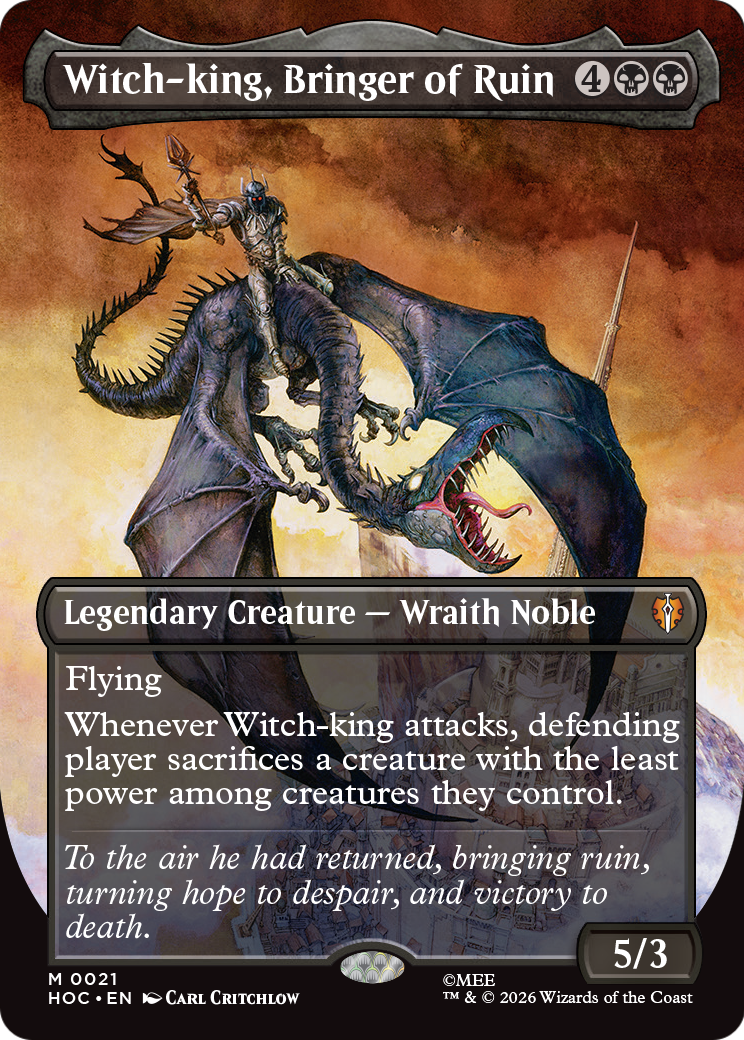 Witch-king, Bringer of Ruin (Borderless) [The Hobbit] | Card Citadel