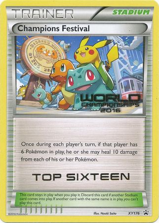 Champions Festival 2016 Top Sixteen (XY176) [XY: Black Star Promos] | Card Citadel