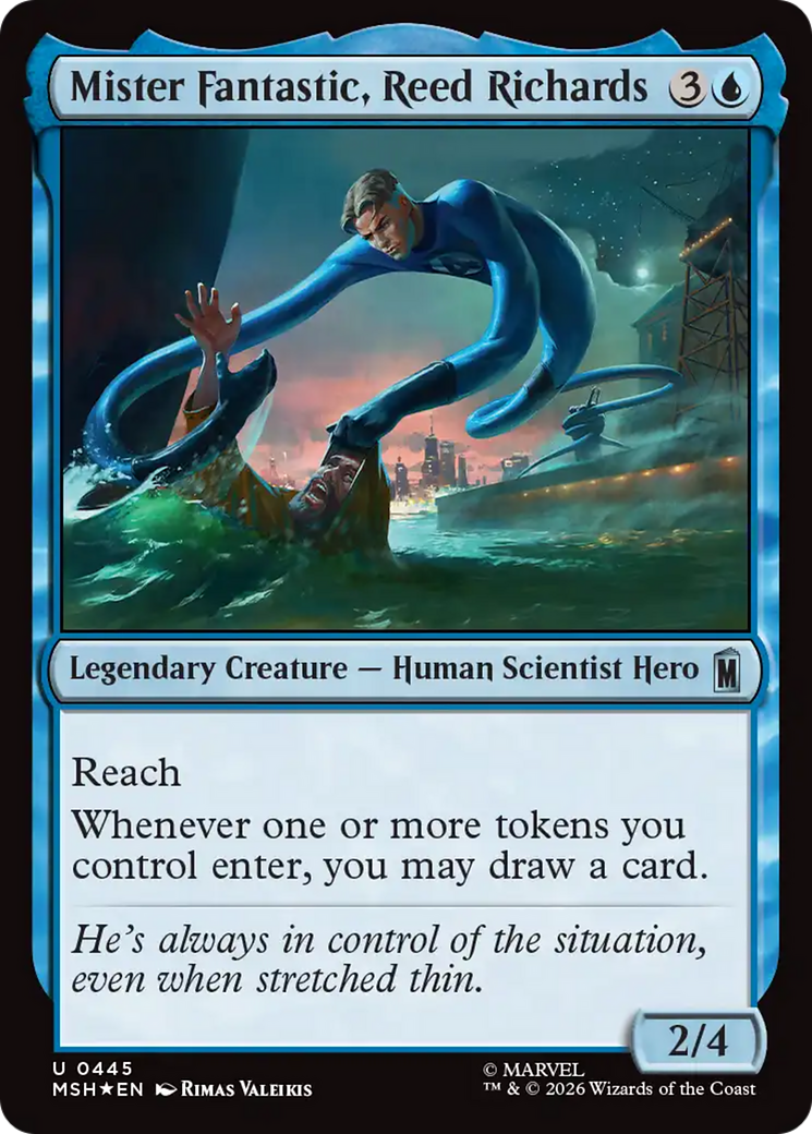 Mister Fantastic, Reed Richards (Surge Foil) [Marvel Super Heroes] | Card Citadel