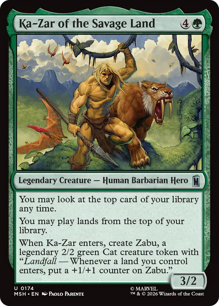 Ka-Zar of the Savage Land [Marvel Super Heroes] | Card Citadel