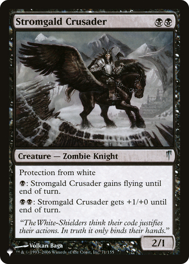 Stromgald Crusader [The List Reprints] | Card Citadel