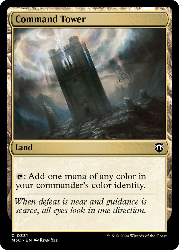 Command Tower (Ripple Foil) [Modern Horizons 3 Commander] | Card Citadel