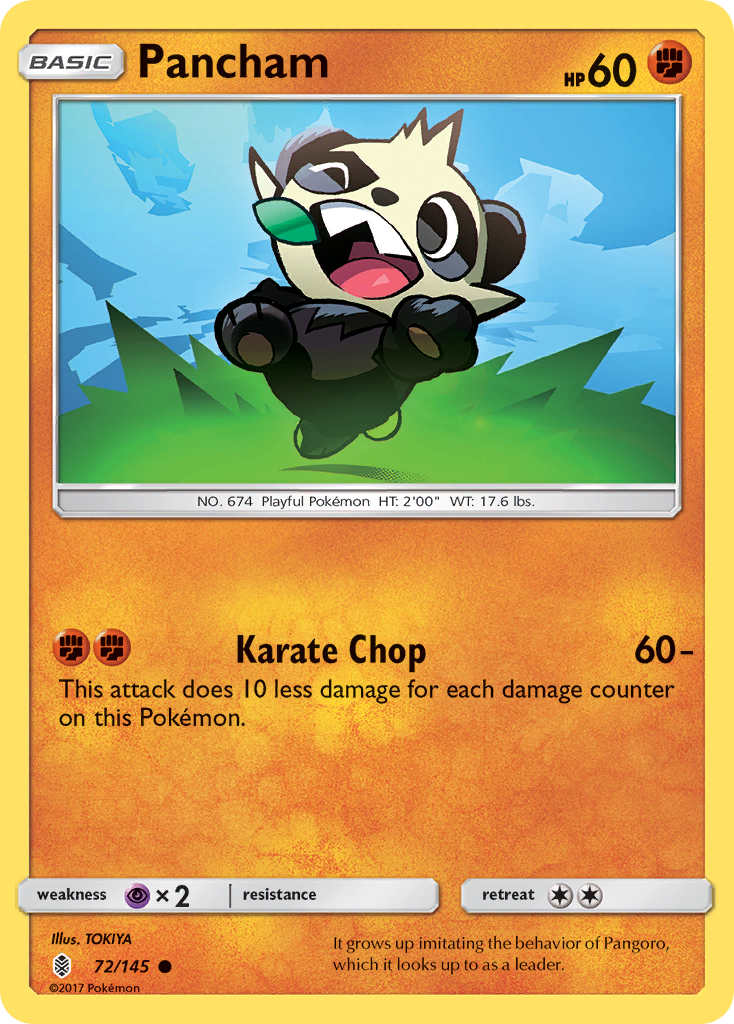 Pancham (72/145) [Sun & Moon: Guardians Rising] | Card Citadel