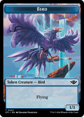 Mercenary // Bird Double-Sided Token [Outlaws of Thunder Junction Tokens] | Card Citadel