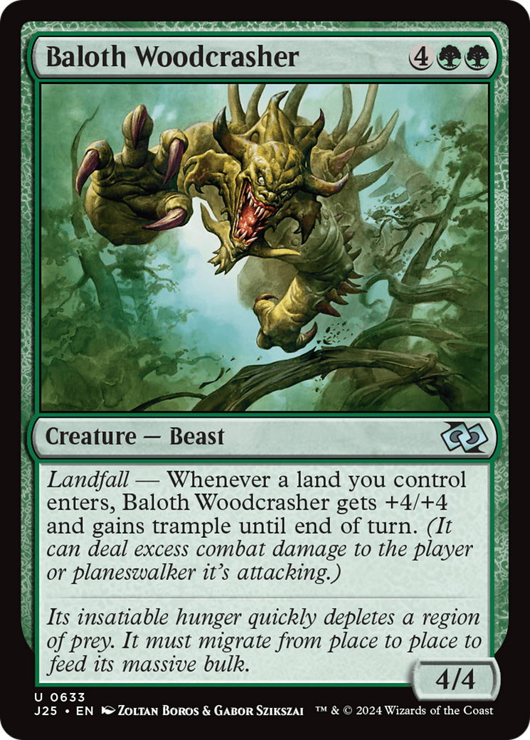 Baloth Woodcrasher [Foundations Jumpstart] | Card Citadel