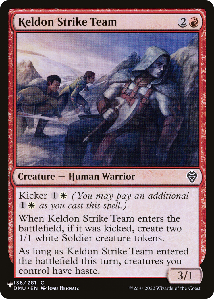 Keldon Strike Team [The List Reprints] | Card Citadel