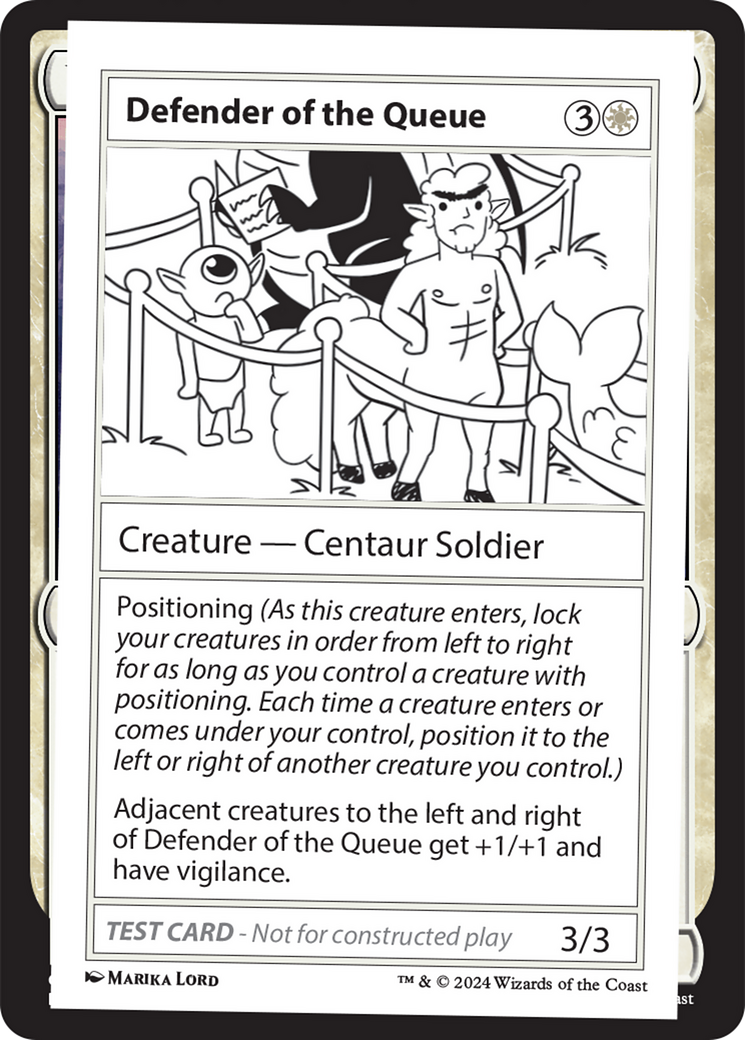 Defender of the Queue [Mystery Booster 2 Playtest Cards] | Card Citadel