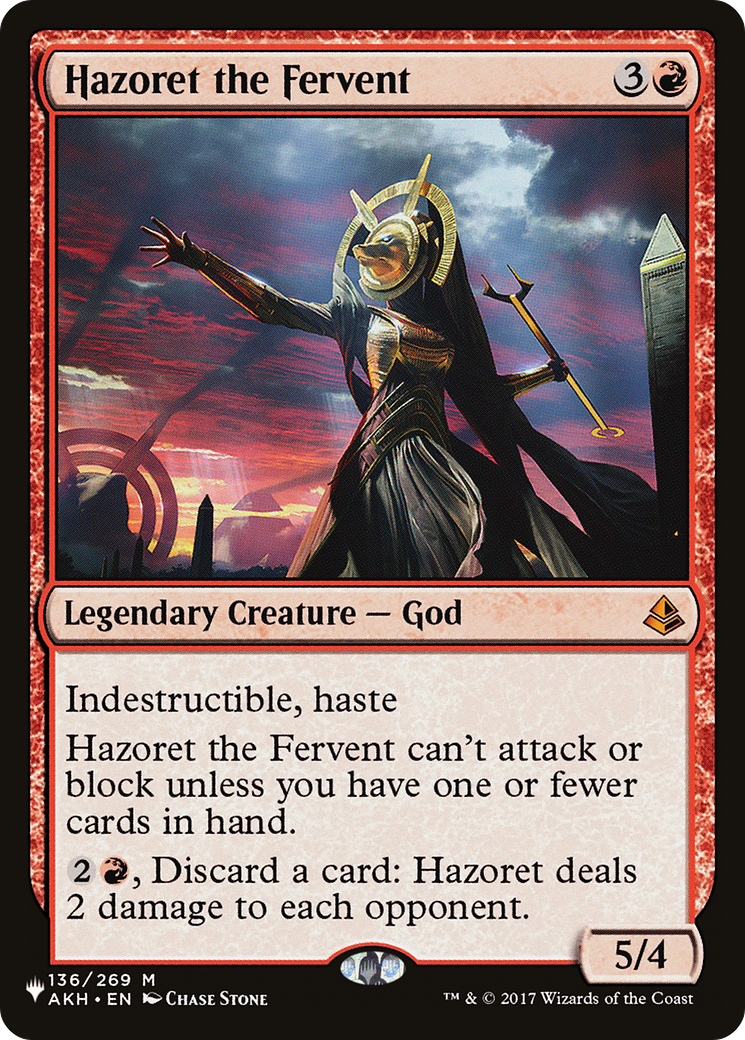 Hazoret the Fervent [The List Reprints] | Card Citadel