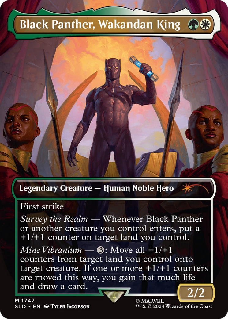 Black Panther, Wakandan King (Rainbow Foil) [Secret Lair Drop Series] | Card Citadel