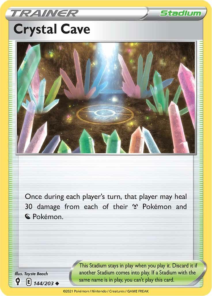 Crystal Cave (144/203) [Sword & Shield: Evolving Skies] | Card Citadel