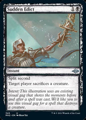 Sudden Edict (Sketch) [Modern Horizons 2] | Card Citadel