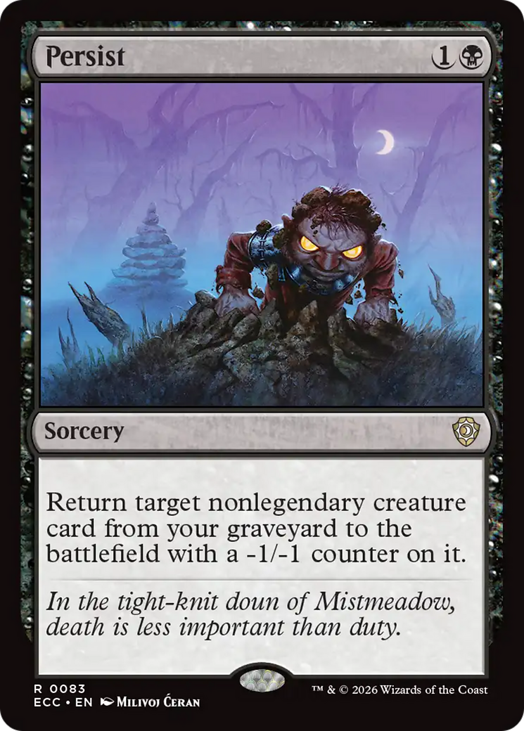 Persist [Lorwyn Eclipsed Commander] | Card Citadel