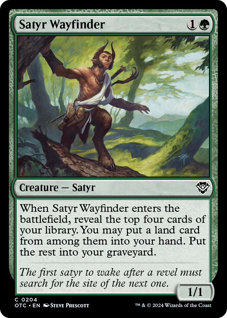 Satyr Wayfinder [Outlaws of Thunder Junction Commander] | Card Citadel