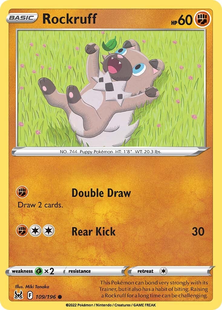 Rockruff (109/196) [Sword & Shield: Lost Origin] | Card Citadel