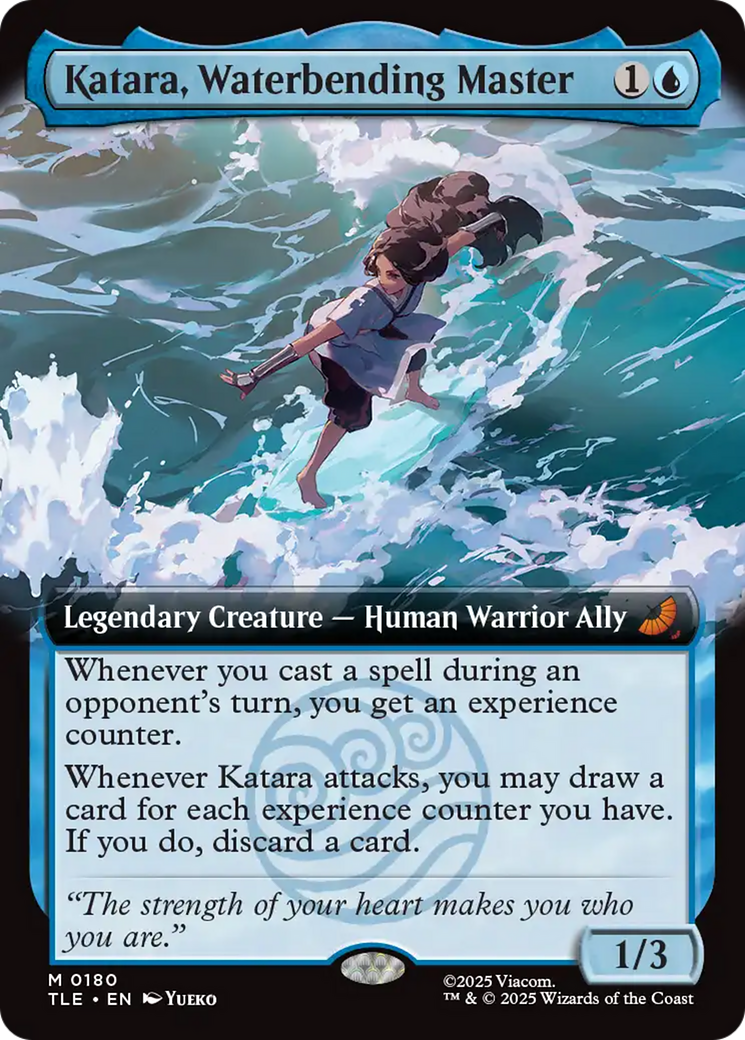 Katara, Waterbending Master (Extended Art) [Avatar: The Last Airbender: Eternal-Legal] | Card Citadel