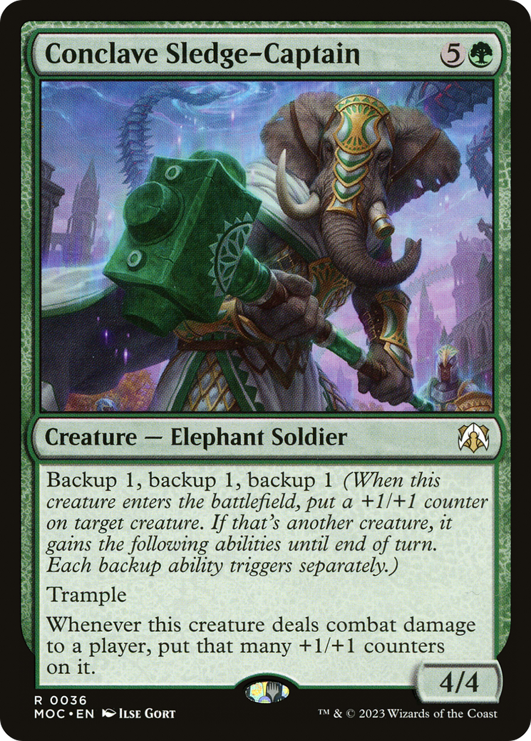 Conclave Sledge-Captain [March of the Machine Commander] | Card Citadel