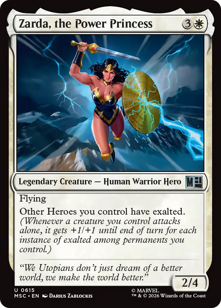 Zarda, the Power Princess [Marvel Super Heroes Commander] | Card Citadel