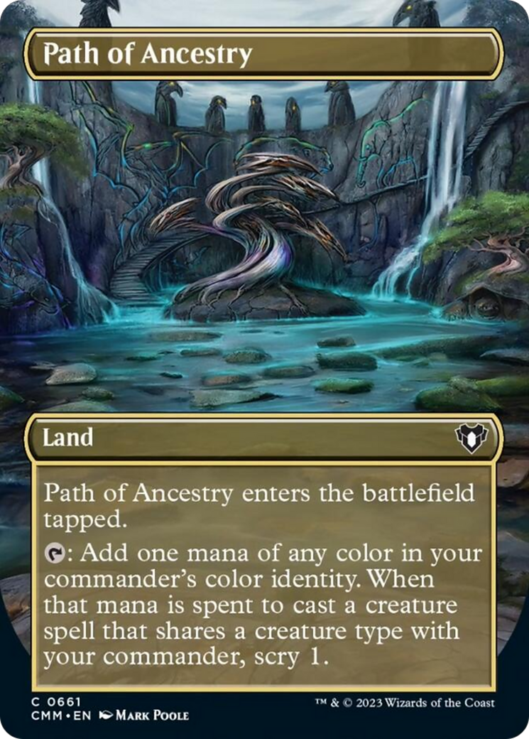 Path of Ancestry (Borderless Alternate Art) [Commander Masters] | Card Citadel