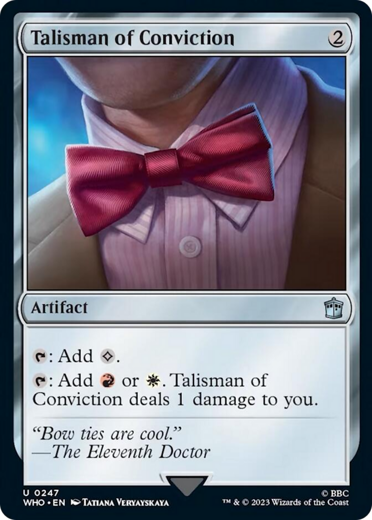 Talisman of Conviction [Doctor Who] | Card Citadel