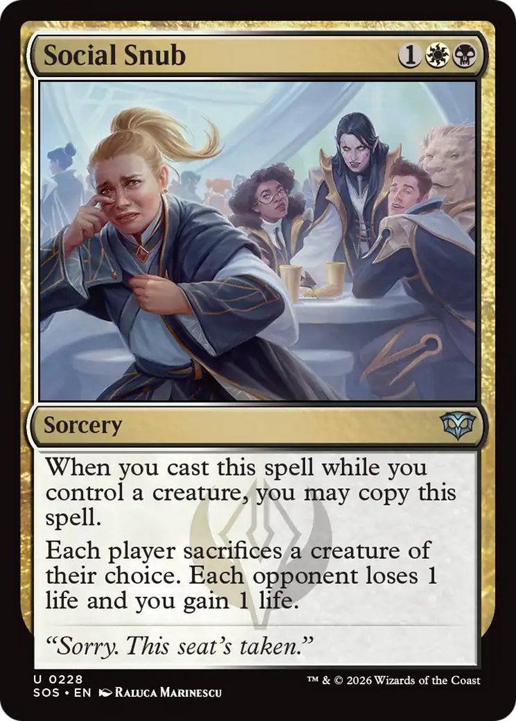 Social Snub [Secrets of Strixhaven] | Card Citadel