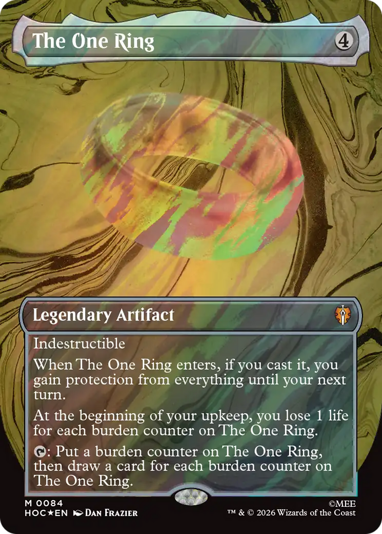 The One Ring (Borderless) (Surge Foil) [The Hobbit] | Card Citadel