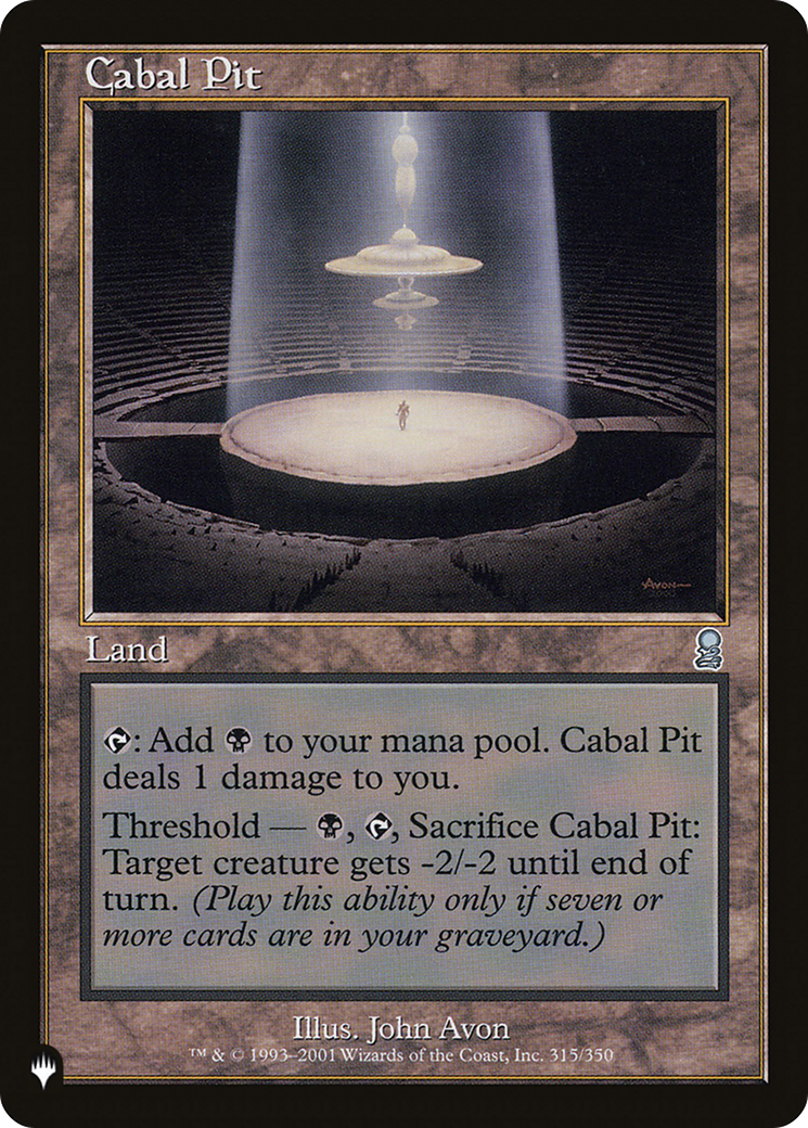 Cabal Pit [The List Reprints] | Card Citadel