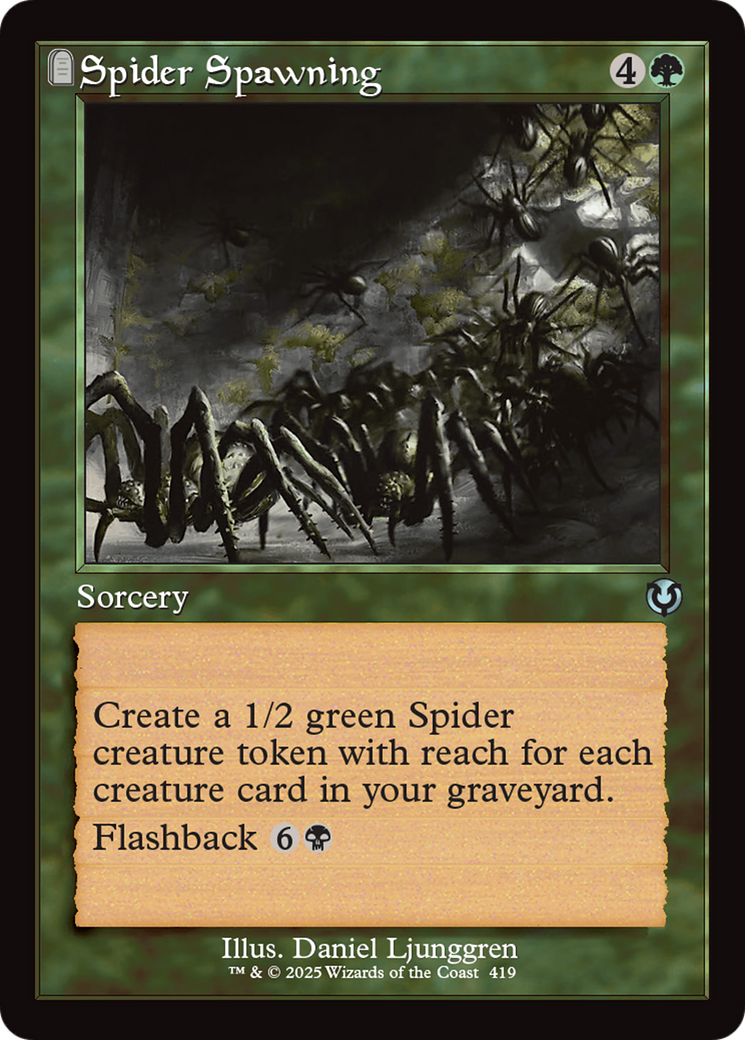 Spider Spawning (Retro Frame) [Innistrad Remastered] | Card Citadel