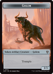 Golem (0014) // Golem (0015) Double-Sided Token [Aetherdrift Tokens] | Card Citadel