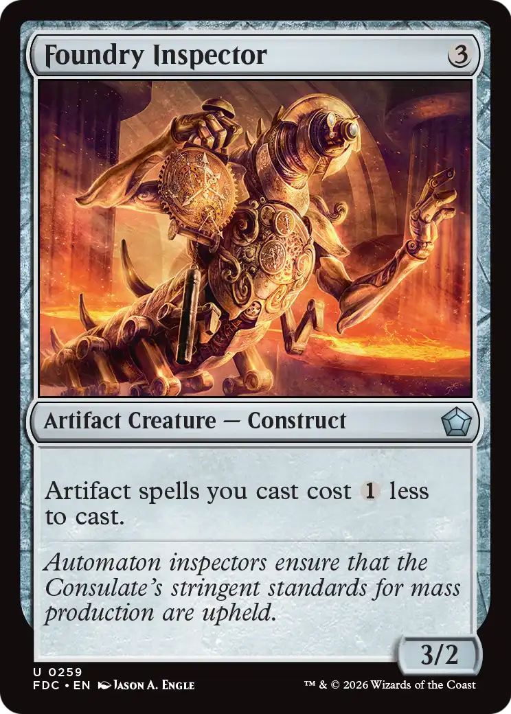 Foundry Inspector [Foundations Commander] | Card Citadel