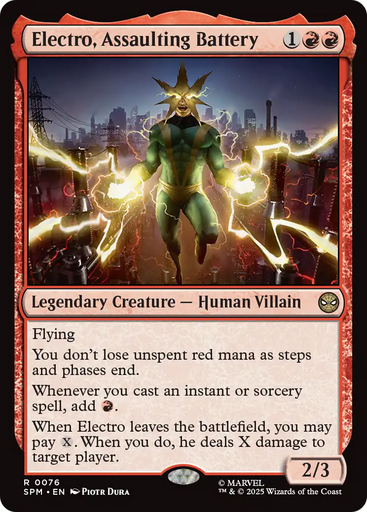 Electro, Assaulting Battery [Marvel's Spider-Man] | Card Citadel