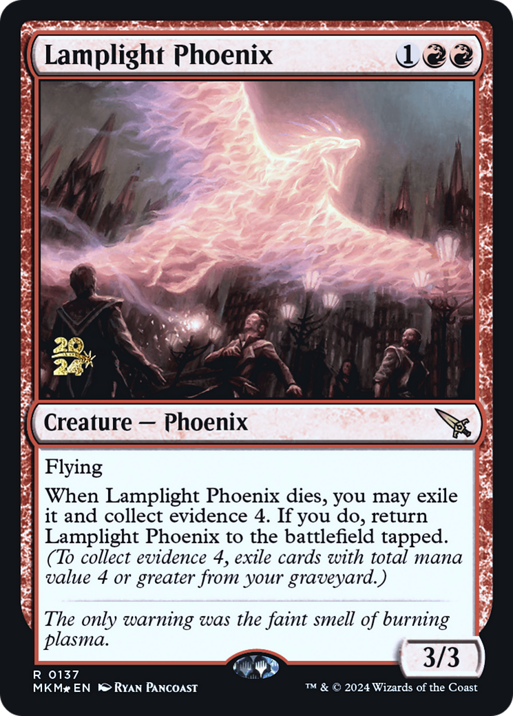 Lamplight Phoenix [Murders at Karlov Manor Prerelease Promos] | Card Citadel