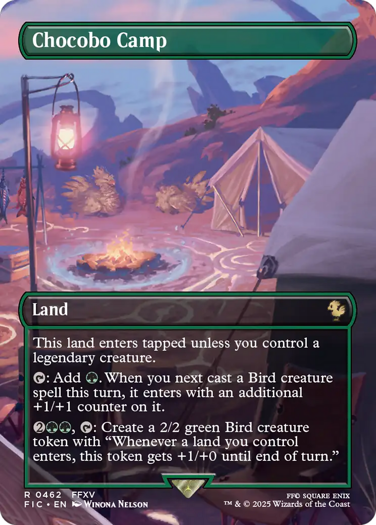 Chocobo Camp (Borderless) [FINAL FANTASY Commander] | Card Citadel