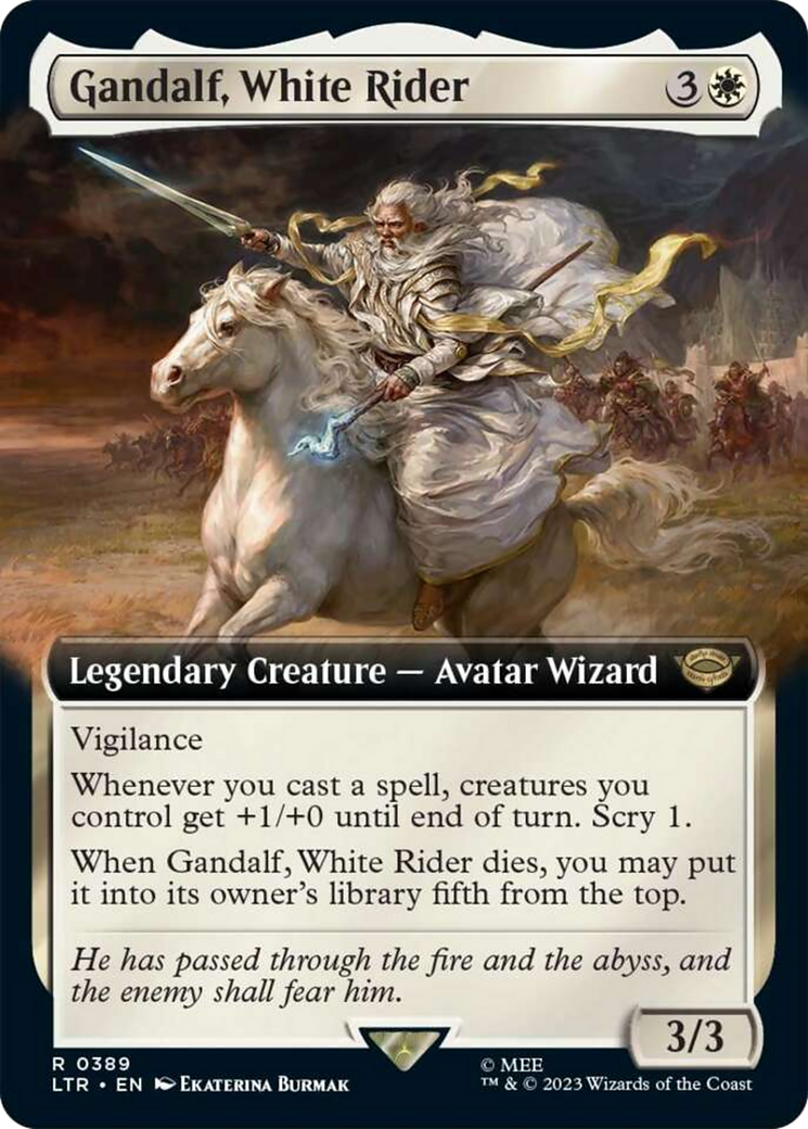 Gandalf, White Rider (Extended Art) [The Lord of the Rings: Tales of Middle-Earth] | Card Citadel