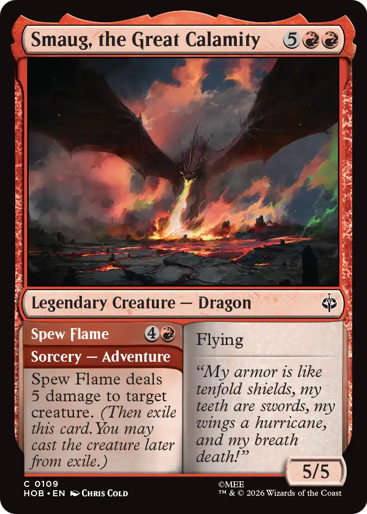 Smaug, the Great Calamity [The Hobbit] | Card Citadel