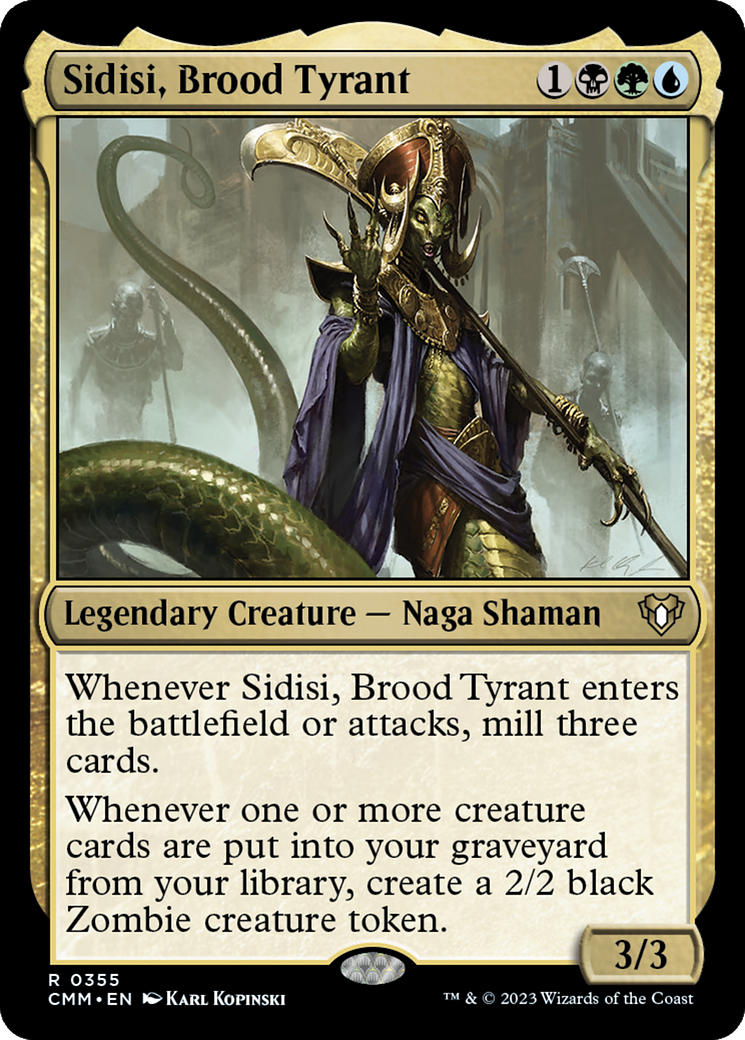 Sidisi, Brood Tyrant [Commander Masters] | Card Citadel