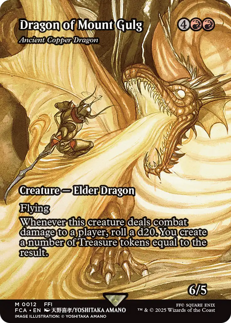 Dragon of Mount Gulg - Ancient Copper Dragon (Showcase) [FINAL FANTASY : Through the Ages] | Card Citadel