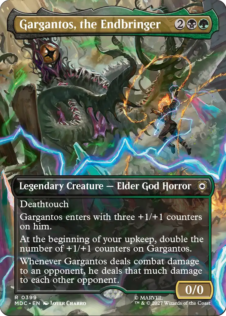 Gargantos, the Endbringer (Borderless) [Marvel: Darkhold Destiny Commander] | Card Citadel