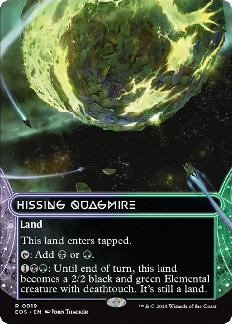Hissing Quagmire (0019) (Borderless) [Edge of Eternities: Stellar Sights] | Card Citadel