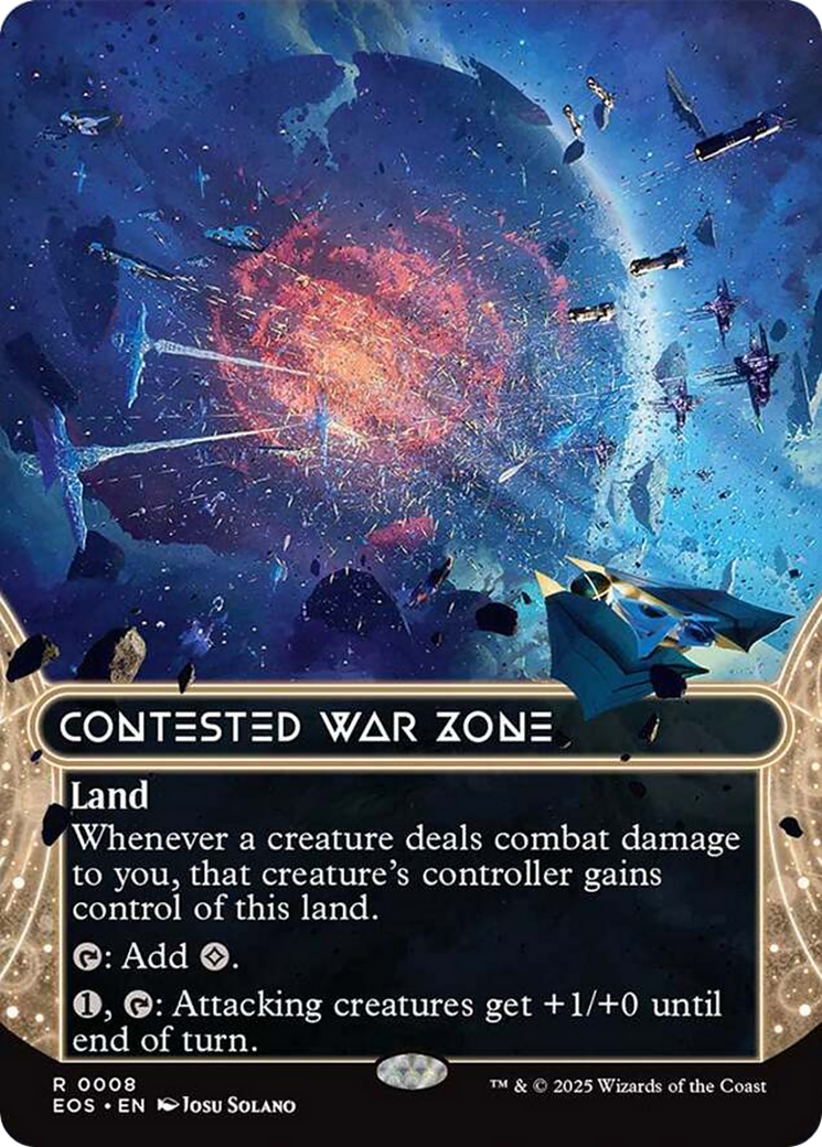 Contested War Zone (0008) (Borderless) [Edge of Eternities: Stellar Sights] | Card Citadel