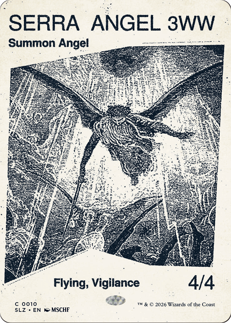 Serra Angel (0010) [Secret Lair x MSCHF: The Zeta Set] | Card Citadel