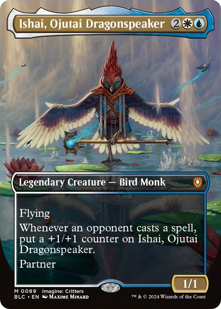 Ishai, Ojutai Dragonspeaker (Borderless) [Bloomburrow Commander] | Card Citadel