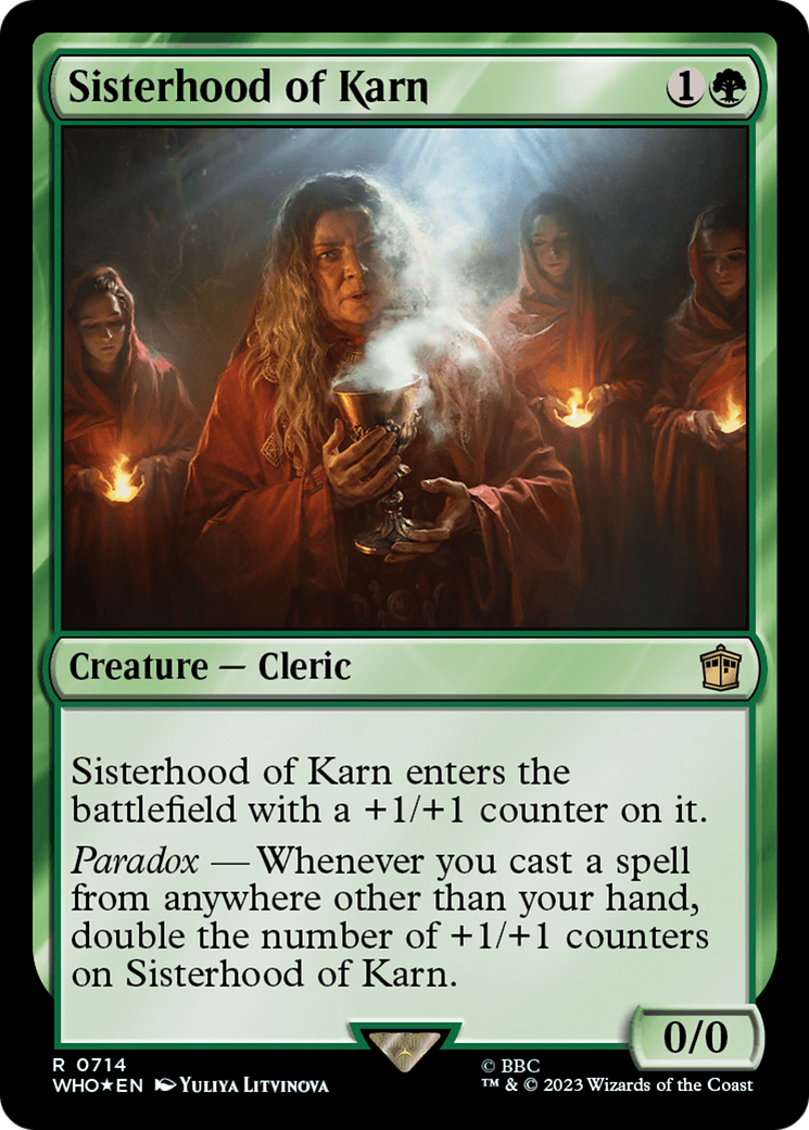 Sisterhood of Karn (Surge Foil) [Doctor Who] | Card Citadel